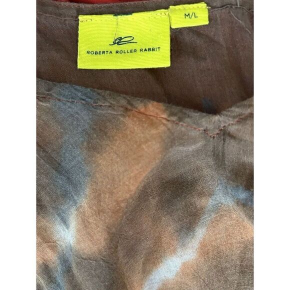 Roberta Roller Rabbit Caftan Women’s Tie Dye Kaftan Dress Coverup Boho Beach￼ - Picture 5 of 5